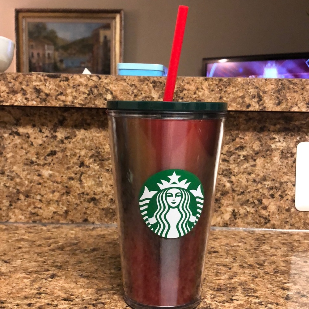 Starbucks 2019 Winter Holidays Lenticular Holographic Cold Cup Tumbler 16oz